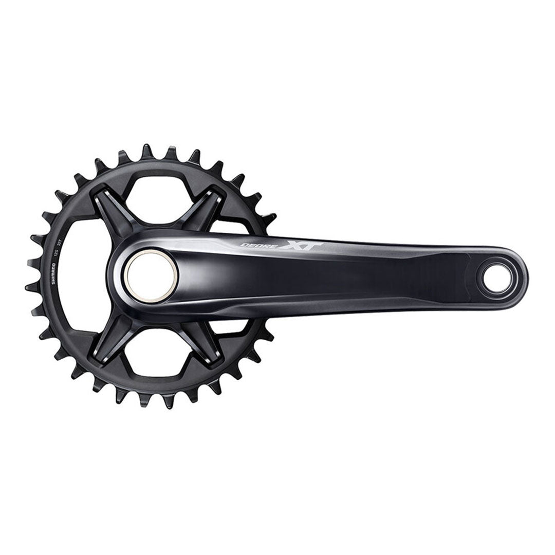 A product photo of the Shimano Deore XT FC-M8100-1 Crankset