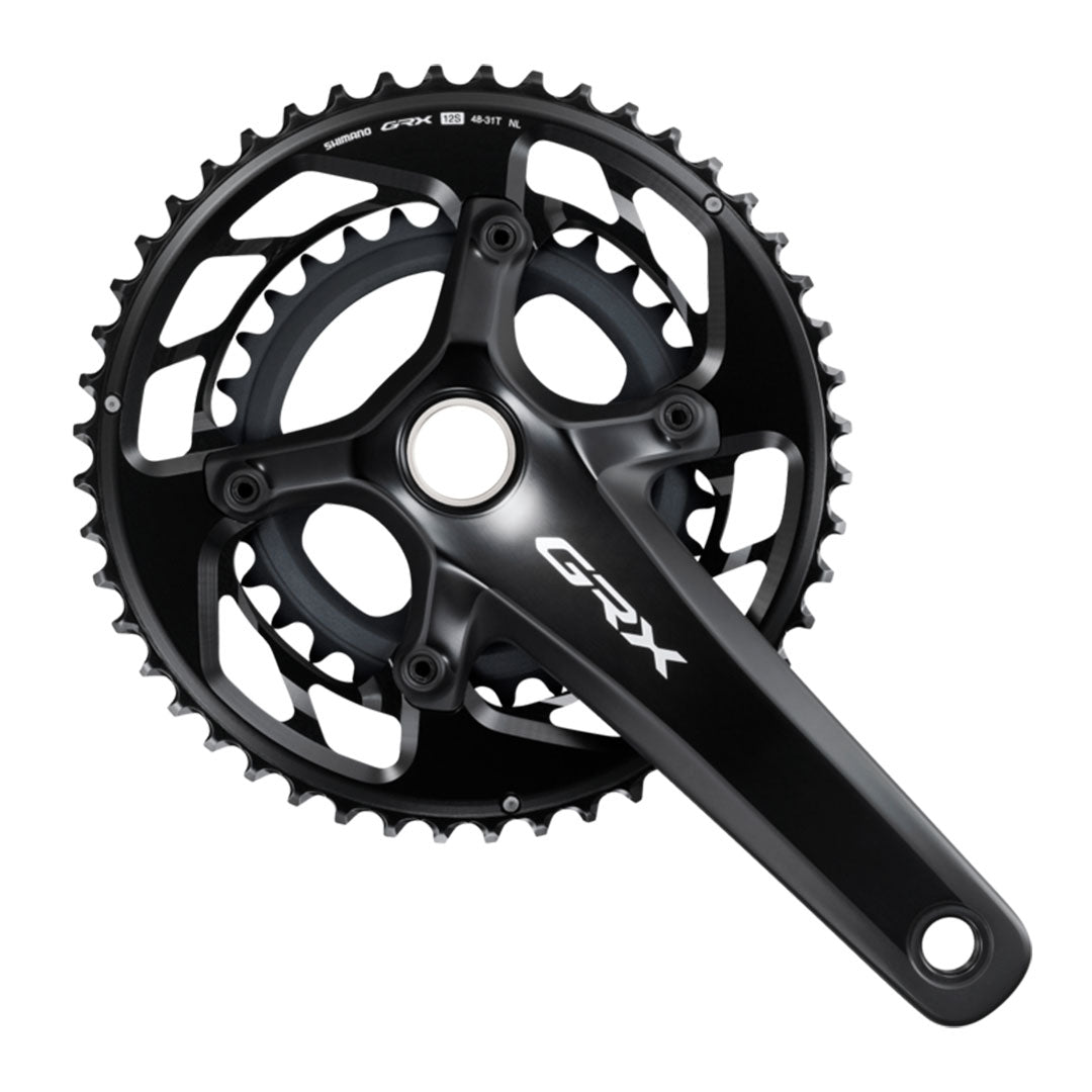 A product shot of a Shimano GRX 820 Crank
