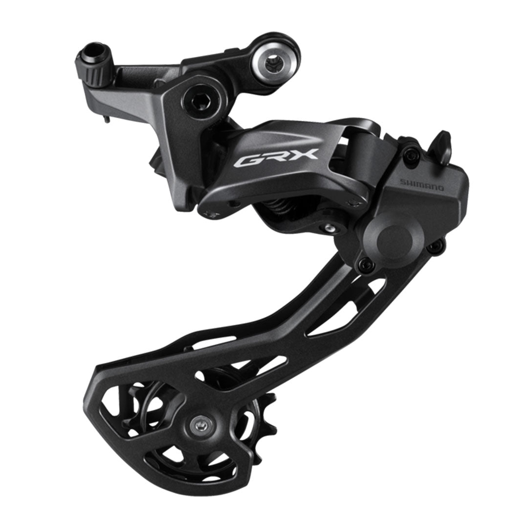 A product shot of the Shimano GRX RD-820 Rear Derailleur.